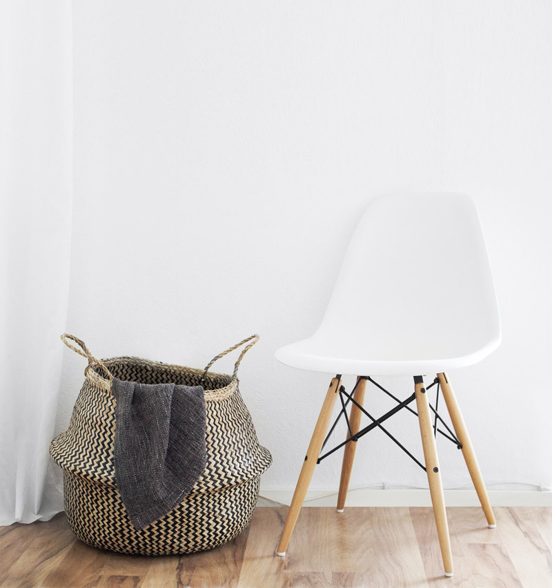 Chairs from Chair in a white hallway