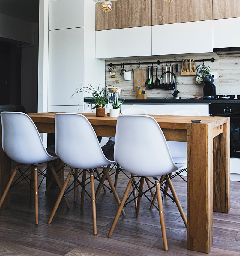 Chairs from Chair up around a kitchen table